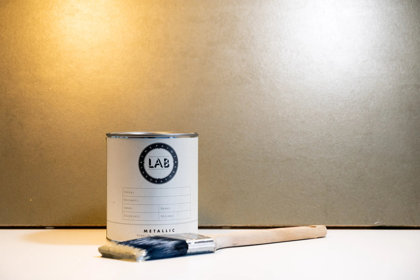 Metallic Ballroom Gold with Brush & Quart Can