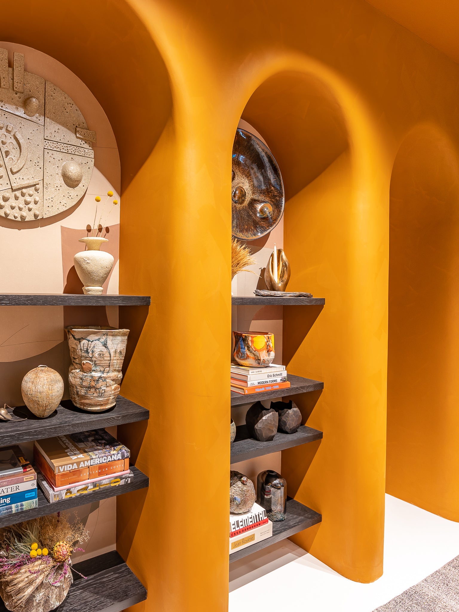 Suede Paint used on curved architectural walls